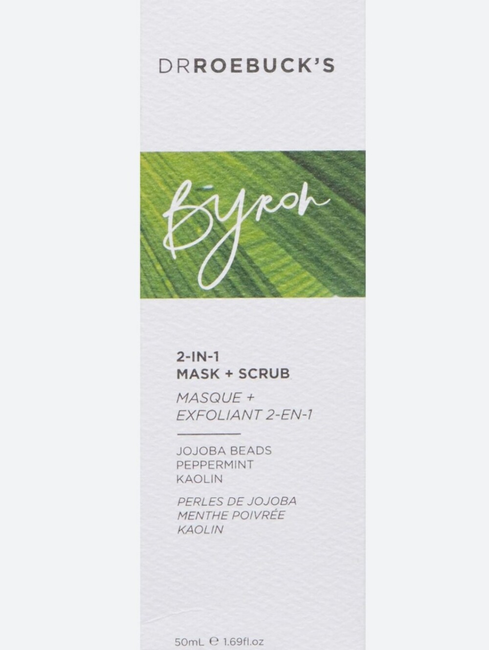 Dr. Roebuck's Byron 2-In-1 Mask + Scrub. NIB. Unisex.